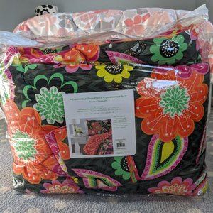 Vera Bradley Ziggy Zinnia TWIN/XL Reversible Comforter Set